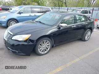 2012 Chrysler 200 Limited with VIN 1C3CCBCB5CN257373, listed as a IAAI auction lot 42111275 with 147,741 mi miles. Bid and sale history available at carsss.com. Image 2.