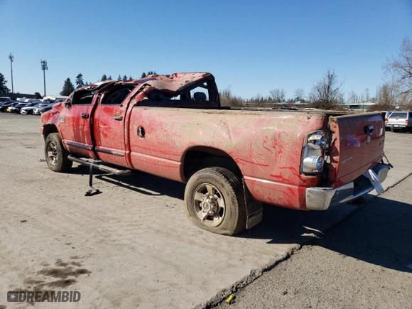 2007 Dodge Ram 2500 SLT with VIN 1D7KS28C37J564698, listed as a Copart auction lot 47464775 with 0 mi miles and Salvage Title. Bid and sale history available at carsss.com. Image 2.