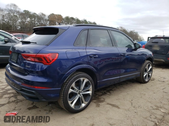 2021 Audi Q3 S line Premium Plus with VIN WA1EECF37M1113609, listed as a Copart auction lot 69698812 with 14,380 mi miles. Bid and sale history available at carsss.com. Image 3.