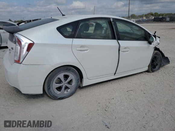 2015 Toyota Prius Four with VIN JTDKN3DU6F0399322, listed as a Copart auction lot 53353055 with 0 mi miles and Salvage Title. Bid and sale history available at carsss.com. Image 3.