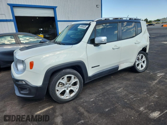 2016 Jeep Renegade Limited with VIN ZACCJADT2GPD14676, listed as a Copart auction lot 65989335 with 93,171 mi miles and Clean title. Bid and sale history available at DreamBid. Image 1.