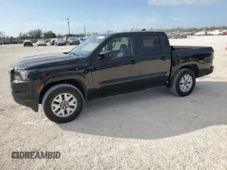 2022 Nissan Frontier S with VIN 1N6ED1EJ5NN663296, listed as a Copart auction lot 43087855 with 32,935 mi miles and Salvage Title. Bid and sale history available at carsss.com. Image 1.