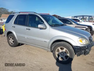 2003 Mercedes-Benz M-Class 3.2L with VIN 4JGAB54E03A383496, listed as a IAAI auction lot 41327756 with 162,973 mi miles. Bid and sale history available at carsss.com. Image 1.