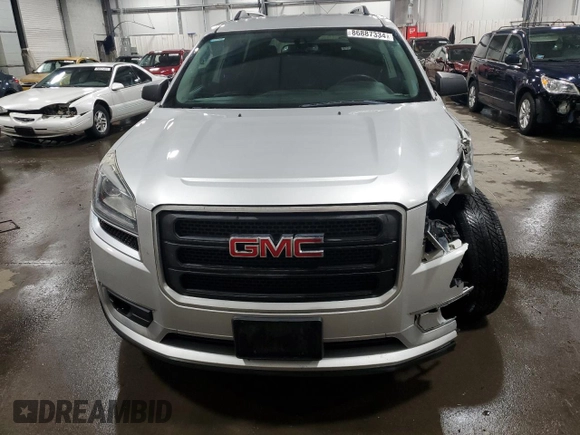 2016 GMC Acadia SLE with VIN 1GKKVPKD9GJ328464, listed as a Copart auction lot 86887334 with 165,188 mi miles and Salvage Title. Bid and sale history available at carsss.com. Image 5.