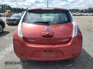 2015 Nissan LEAF SV with VIN 1N4AZ0CP5FC305087, listed as a Copart auction lot 53529845 with 125,344 mi miles and Salvage Title. Bid and sale history available at carsss.com. Image 6.