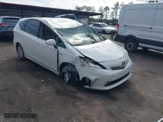 2013 Toyota Prius v Two with VIN JTDZN3EU8D3242707, listed as a IAAI auction lot 41430225 with 95,806 mi miles. Bid and sale history available at carsss.com. Image 1.
