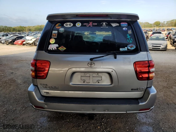2003 Toyota Sequoia SR5 with VIN 5TDZT34A93S176534, listed as a Copart auction lot 51158255 with 344,725 mi miles and Salvage Title. Bid and sale history available at carsss.com. Image 6.