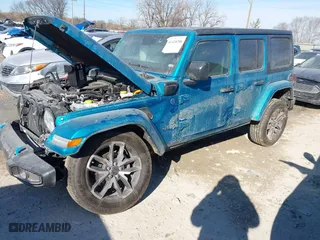 2024 Jeep Wrangler 4xe Sport S with VIN 1C4RJXN60RW254747, listed as a IAAI auction lot 41428706 with 13,642 mi miles. Bid and sale history available at carsss.com. Image 17.