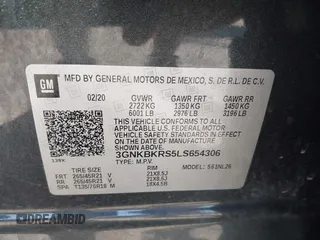 2020 Chevrolet Blazer RS z VIN 3GNKBKRS5LS654306, wystawiony jako IAAI lot #40781301 z przebiegiem 116 596 mil mil oraz . Historia ofert i sprzedaży dostępna na DreamBid. Obrazek 9.