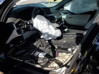 2020 BMW 5 Series 530e with VIN WBAJA9C02LCE53489, listed as a Copart auction lot 56739195 with Not provided miles and Salvage title. Bid and sale history available at DreamBid. Image 7.