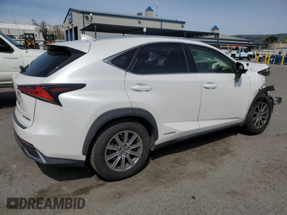 2019 Lexus NX 300h with VIN JTJBJRBZ2K2110008, listed as a Copart auction lot 50212735 with 75,509 mi miles and Salvage title. Bid and sale history available at DreamBid. Image 3.
