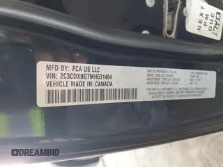 2021 Dodge Charger SXT with VIN 2C3CDXBG7MH531464, listed as a Copart auction lot 43644555 with 93,316 mi miles and Salvage Title. Bid and sale history available at DreamBid. Image 12.