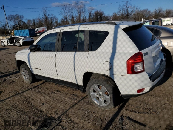 2013 Jeep Compass Sport with VIN 1C4NJCBA2DD275667, listed as a Copart auction lot 46259345 with 142,420 mi miles and Clean Title. Bid and sale history available at carsss.com. Image 2.