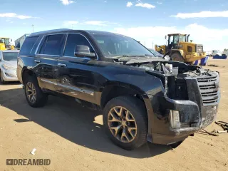 2015 Cadillac Escalade Platinum with VIN 1GYS4PKJ7FR686175, listed as a Copart auction lot 67826284 with 0 mi miles and Salvage Title. Bid and sale history available at carsss.com. Image 4.