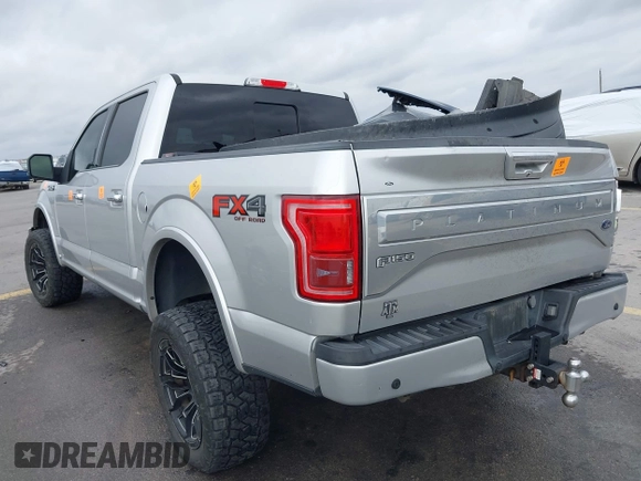 2017 Ford F-150 XL with VIN 1FTEW1EF7HFA25641, listed as a IAAI auction lot 41506644 with 106,098 mi miles. Bid and sale history available at carsss.com. Image 3.