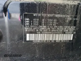 2017 Subaru Legacy Limited with VIN 4S3BNAN6XH3040822, listed as a Copart auction lot 55981165 with 108,294 mi miles and Salvage title. Bid and sale history available at DreamBid. Image 12.