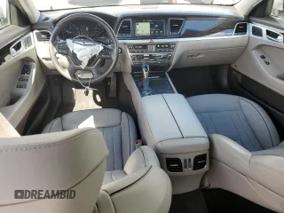 2015 Hyundai Genesis 3.8L with VIN KMHGN4JEXFU047955, listed as a Copart auction lot 48955005 with 91,274 mi miles and Salvage Title. Bid and sale history available at carsss.com. Image 8.