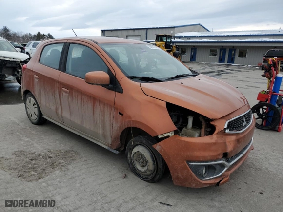 2017 Mitsubishi Mirage ES with VIN ML32A3HJ8HH013115, listed as a Copart auction lot 44993195 with 132,286 mi miles and Salvage Title. Bid and sale history available at carsss.com. Image 4.