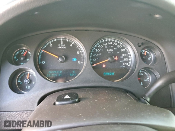 2011 GMC Sierra 1500 Denali z VIN 3GTP2XE23BG154941, wystawiony jako Copart lot #51020555 z przebiegiem 261 055 mil mil oraz Szkoda całkowita • Salvage title. Historia ofert i sprzedaży dostępna na DreamBid. Obrazek 9.