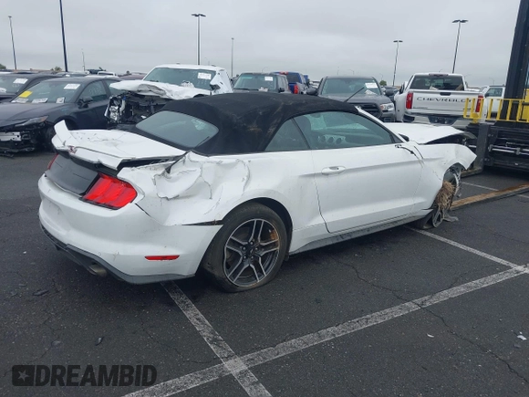 2020 Ford Mustang EcoBoost with VIN 1FATP8UH1L5114464, listed as a IAAI auction lot 41611456 with Not Provided miles and . Bid and sale history available at DreamBid. Image 4.