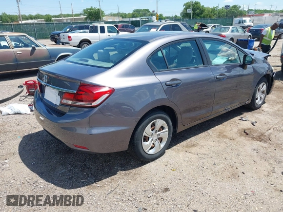 2015 Honda Civic LX with VIN 19XFB2F5XFE097890, listed as a IAAI auction lot 42208857 with 93,964 mi miles and . Bid and sale history available at DreamBid. Image 4.