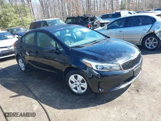 2017 Kia Forte LX with VIN 3KPFK4A78HE061106, listed as a IAAI auction lot 41727505 with 50,453 mi miles. Bid and sale history available at carsss.com. Image 1.