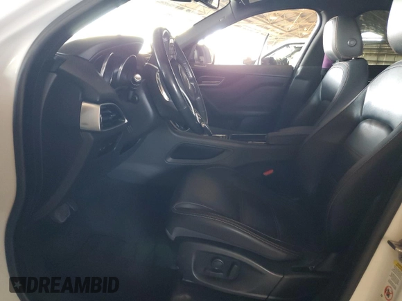 2018 Jaguar F-Pace 35t Prestige with VIN SADCK2EV9JA247055, listed as a Copart auction lot 71807684 with 91,556 mi miles and Salvage title. Bid and sale history available at DreamBid. Image 7.