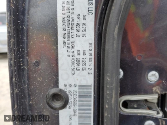 2016 Chrysler 300 Anniversary Edition with VIN 2C3CCARG0GH198440, listed as a Copart auction lot 87751945 with Not Provided miles and Salvage Title. Bid and sale history available at DreamBid. Image 13.