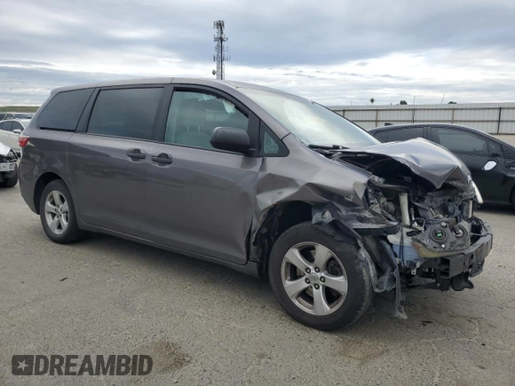 2017 Toyota Sienna L with VIN 5TDZZ3DC4HS808458, listed as a Copart auction lot 43667855 with 170,546 mi miles and Salvage Title. Bid and sale history available at DreamBid. Image 4.