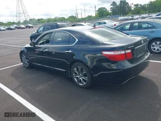 2007 Lexus LS 460 with VIN JTHBL46F775045497, listed as a IAAI auction lot 42088657 with 248,208 mi miles. Bid and sale history available at carsss.com. Image 3.