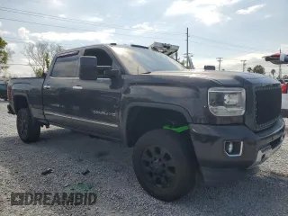 2015 GMC Sierra 2500HD available WiFi Denali with VIN 1GT120E82FF673729, listed as a Copart auction lot 49147965 with 0 mi miles and Salvage Title. Bid and sale history available at carsss.com. Image 4.