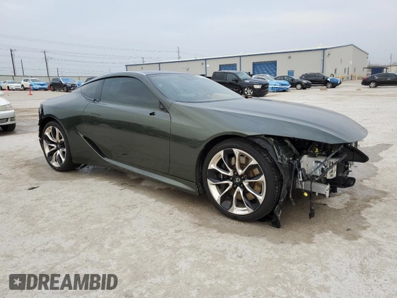2021 Lexus LC with VIN JTHAP5AY5MA101289, listed as a Copart auction lot 47383855 with 23,260 mi miles and Salvage Title. Bid and sale history available at carsss.com. Image 4.