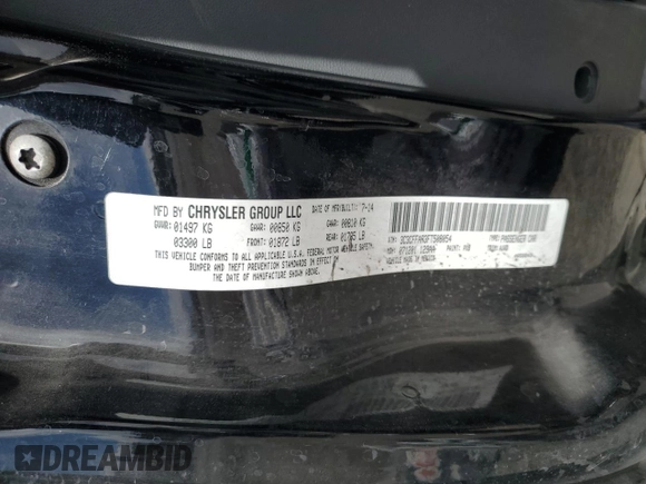 2015 FIAT 500 Pop with VIN 3C3CFFAR3FT508054, listed as a Copart auction lot 51841435 with 92,706 mi miles and Salvage title. Bid and sale history available at DreamBid. Image 13.
