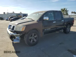 2005 Nissan Titan SE with VIN 1N6AA07A75N511728, listed as a Copart auction lot 42618055 with 113,210 mi miles and Salvage Title. Bid and sale history available at carsss.com. Image 1.