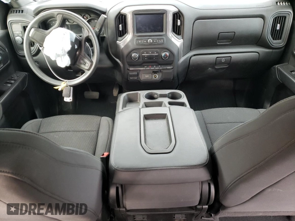 2020 Chevrolet Silverado 1500 Custom with VIN 1GCPWBEF5LZ256866, listed as a Copart auction lot 87490964 with 0 mi miles and Salvage Title. Bid and sale history available at carsss.com. Image 8.