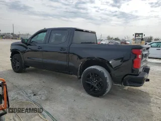 2023 Chevrolet Silverado 1500 RST with VIN 3GCUDEE80PG114796, listed as a Copart auction lot 87941025 with 7,454 mi miles and Salvage Title. Bid and sale history available at carsss.com. Image 2.