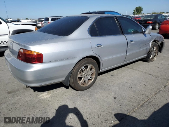 2001 Acura TL with VIN 19UUA56601A005851, listed as a Copart auction lot 70723754 with 151,436 mi miles and Salvage Title. Bid and sale history available at carsss.com. Image 3.