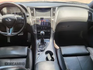 2018 Infiniti Q50 Red Sport 400 with VIN JN1FV7AR0JM481432, listed as a Copart auction lot 66191315 with 90,319 mi miles and Clean title. Bid and sale history available at DreamBid. Image 9.