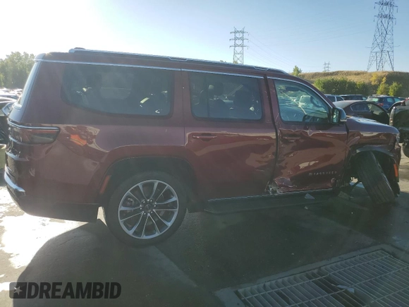 2023 Jeep Wagoneer Series II Carbide with VIN 1C4SJVBP3PS526909, listed as a Copart auction lot 74382694 with 21,949 mi miles and Salvage title. Bid and sale history available at DreamBid. Image 3.