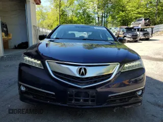2015 Acura TLX Advance with VIN 19UUB2F78FA014129, listed as a Copart auction lot 57463945 with 85,807 mi miles and Salvage title. Bid and sale history available at DreamBid. Image 5.