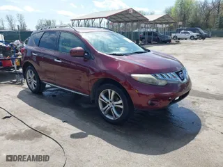 2009 Nissan Murano SL with VIN JN8AZ18W29W110796, listed as a IAAI auction lot 41925677 with 203,752 mi miles. Bid and sale history available at carsss.com. Image 1.