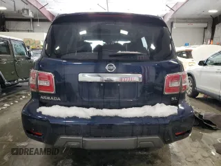 2020 Nissan Armada SL with VIN JN8AY2NC5L9621959, listed as a Copart auction lot 87372274 with 91,532 mi miles and Salvage Title. Bid and sale history available at carsss.com. Image 6.