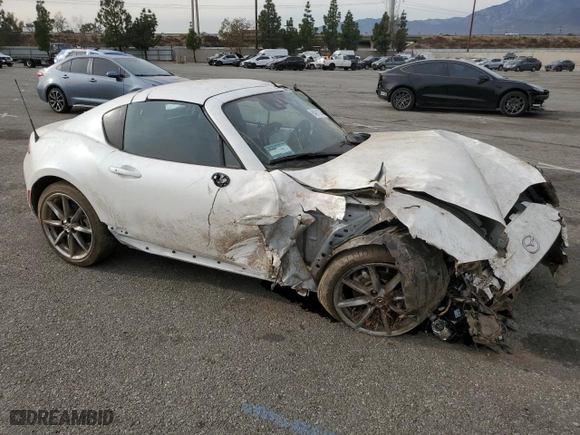 2023 Mazda MX-5 Miata RF Grand Touring with VIN JM1NDAM76P0561241, listed as a Copart auction lot 84011274 with 3,180 mi miles and Salvage Title. Bid and sale history available at carsss.com. Image 4.