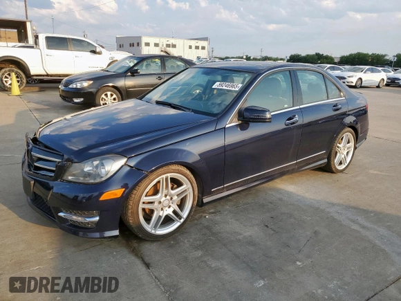 2014 Mercedes-Benz C 250 Sport with VIN WDDGF4HB5EG253474, listed as a Copart auction lot 59246965 with 166,078 mi miles and Clean title. Bid and sale history available at DreamBid. Image 1.