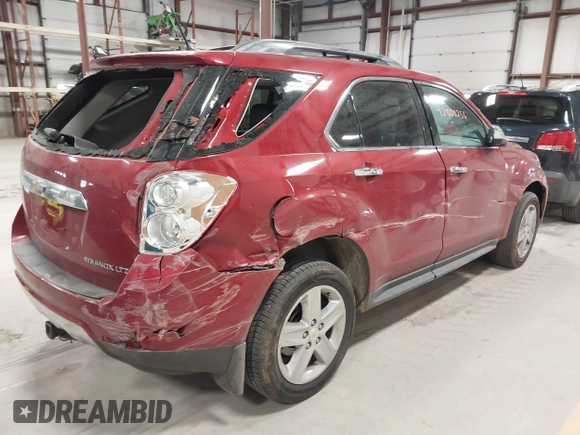 2014 Chevrolet Equinox LTZ with VIN 2GNALDEK2E6367257, listed as a IAAI auction lot 42008256 with 87,524 mi miles and . Bid and sale history available at DreamBid. Image 4.