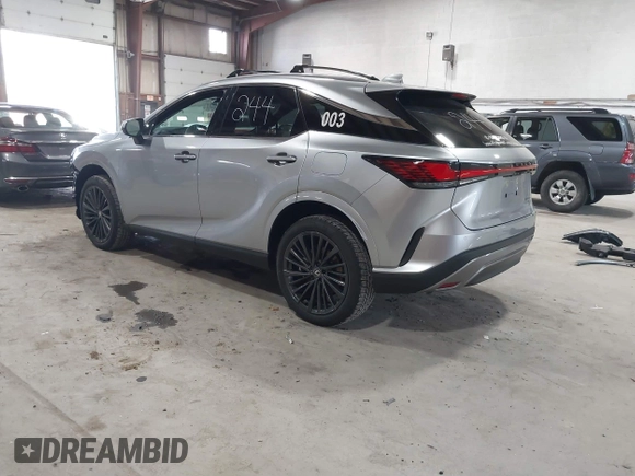 2024 Lexus RX 350 with VIN 2T2BAMCA2RC084662, listed as a IAAI auction lot 42026772 with 4,160 mi miles and . Bid and sale history available at DreamBid. Image 3.