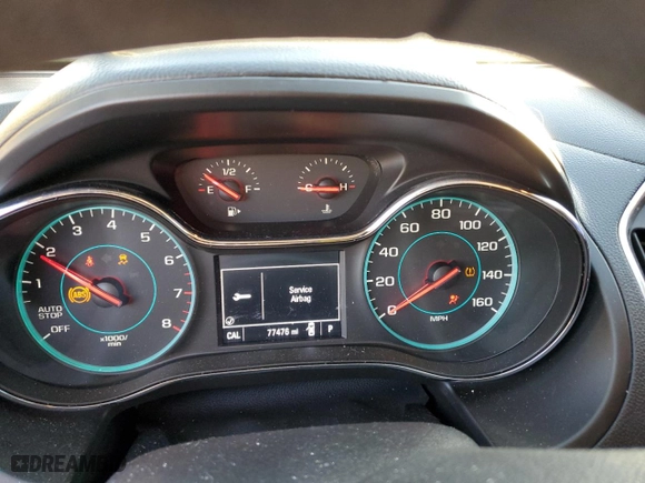 2018 Chevrolet Cruze LS with VIN 1G1BC5SM8J7186577, listed as a Copart auction lot 86330164 with 77,476 mi miles and Salvage Title. Bid and sale history available at carsss.com. Image 9.