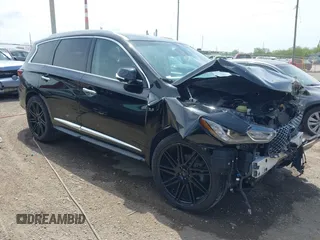 2019 Infiniti QX60 Luxe with VIN 5N1DL0MM3KC534242, listed as a IAAI auction lot 42178116 with 71,290 mi miles and . Bid and sale history available at DreamBid. Image 1.