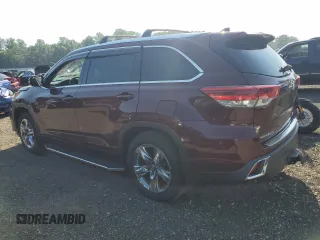 2019 Toyota Highlander Limited with VIN 5TDDZRFH5KS944272, listed as a Copart auction lot 62343035 with 81,886 mi miles and Salvage title. Bid and sale history available at DreamBid. Image 2.
