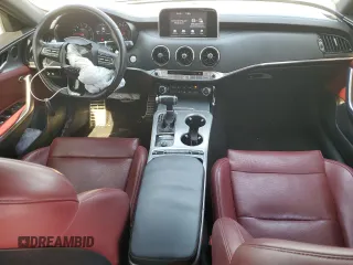2020 Kia Stinger GT with VIN KNAE35LC8L6072093, listed as a Copart auction lot 77596574 with 77,347 mi miles and Salvage Title. Bid and sale history available at DreamBid. Image 8.